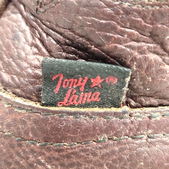 Tony Lama TLX Pitstop Steel Toe Leather Waterproof Work Boots Men's 8D - Picture 11 of 14